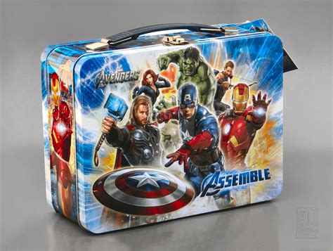 avengers metal lunch box|marvel superhero lunchbox.